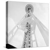 A Skyward View of the Space Needle-null-Stretched Canvas