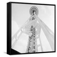 A Skyward View of the Space Needle-null-Framed Stretched Canvas