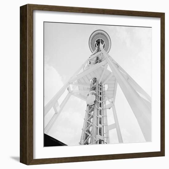 A Skyward View of the Space Needle-null-Framed Photographic Print