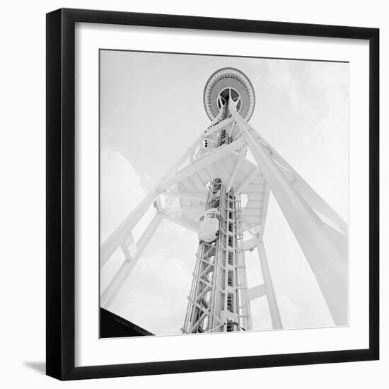 A Skyward View of the Space Needle-null-Framed Photographic Print