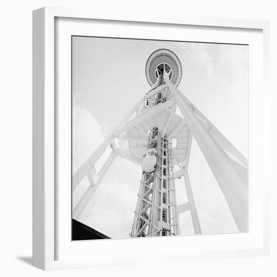 A Skyward View of the Space Needle-null-Framed Photographic Print