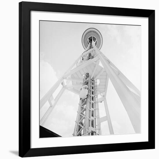 A Skyward View of the Space Needle-null-Framed Photographic Print