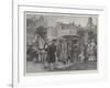 A Sledge-Coach in Old-World Amsterdam-null-Framed Giclee Print