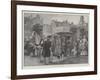 A Sledge-Coach in Old-World Amsterdam-null-Framed Giclee Print