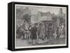 A Sledge-Coach in Old-World Amsterdam-null-Framed Stretched Canvas