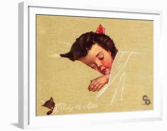 A-Sleep Like a Kitten-Guido Gruenwald-Framed Giclee Print