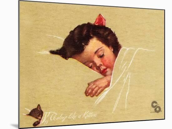 A-Sleep Like a Kitten-Guido Gruenwald-Mounted Giclee Print