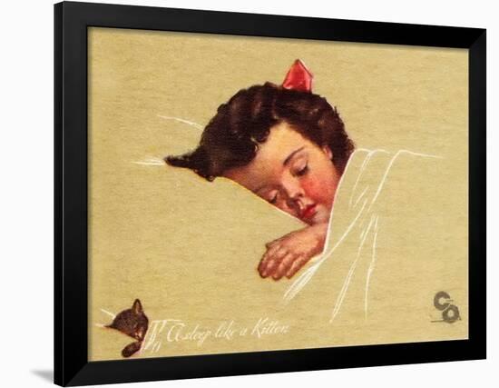 A-Sleep Like a Kitten-Guido Gruenwald-Framed Giclee Print