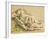 A Sleeping Baby-Francois Boucher-Framed Giclee Print