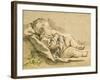 A Sleeping Baby-Francois Boucher-Framed Giclee Print