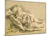 A Sleeping Baby-Francois Boucher-Mounted Giclee Print