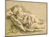 A Sleeping Baby-Francois Boucher-Mounted Giclee Print