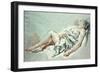 A Sleeping Girl-Francois Boucher-Framed Giclee Print