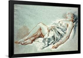 A Sleeping Girl-Francois Boucher-Framed Giclee Print