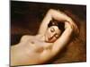 A Sleeping Nymph (Detail of the Head), 1850 (Oil on Canvas)-Theodore Chasseriau-Mounted Giclee Print