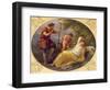 A Sleeping Nymph Watched by a Shepherd, 1780 (Oil on Copper)-Angelica Kauffmann-Framed Premium Giclee Print