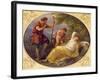 A Sleeping Nymph Watched by a Shepherd, 1780 (Oil on Copper)-Angelica Kauffmann-Framed Giclee Print