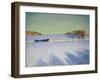 A Sleigh in a Snowbound Landscape-Gustaf Ankarcrona-Framed Giclee Print