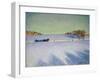 A Sleigh in a Snowbound Landscape-Gustaf Ankarcrona-Framed Giclee Print