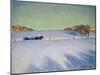 A Sleigh in a Snowbound Landscape-Gustaf Ankarcrona-Mounted Giclee Print