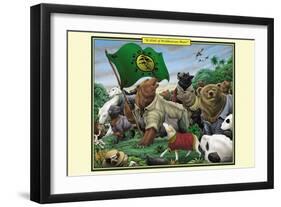 A Sloth of Prolibearean Bears-Richard Kelly-Framed Art Print