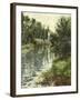 A Small Branch of the Seine, Argenteuil-Gustave Caillebotte-Framed Giclee Print