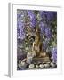 A Small Buddha Shrine Surrounded by Wisteria in Hotel Gangtey Palace, 100-Year-Old Building, Once a-Nigel Pavitt-Framed Photographic Print