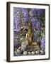 A Small Buddha Shrine Surrounded by Wisteria in Hotel Gangtey Palace, 100-Year-Old Building, Once a-Nigel Pavitt-Framed Photographic Print