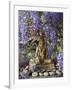 A Small Buddha Shrine Surrounded by Wisteria in Hotel Gangtey Palace, 100-Year-Old Building, Once a-Nigel Pavitt-Framed Photographic Print