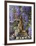 A Small Buddha Shrine Surrounded by Wisteria in Hotel Gangtey Palace, 100-Year-Old Building, Once a-Nigel Pavitt-Framed Photographic Print