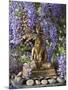 A Small Buddha Shrine Surrounded by Wisteria in Hotel Gangtey Palace, 100-Year-Old Building, Once a-Nigel Pavitt-Mounted Photographic Print