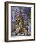 A Small Buddha Shrine Surrounded by Wisteria in Hotel Gangtey Palace, 100-Year-Old Building, Once a-Nigel Pavitt-Framed Photographic Print