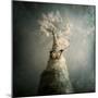 A Small Butterfly Sitting on a Tree with Overlaid Textures-Luis Beltran-Mounted Photographic Print
