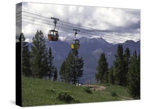 A Small Cablecar in Colorado-Michael Brown-Stretched Canvas