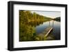 A Small Dock in Long Pond in New Hampshire's White Mountains-Jerry & Marcy Monkman-Framed Photographic Print