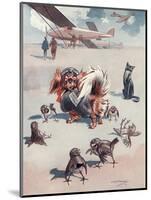 A Small Dog Dressed as a Pilot Ready for Take Off-L.r. Brightwell-Mounted Art Print