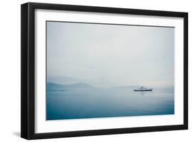 A Small Ferry on Blue Water-Clive Nolan-Framed Photographic Print