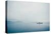 A Small Ferry on Blue Water-Clive Nolan-Stretched Canvas