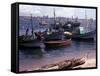 A Small Fishing Community on the Edge of the Bay at the Port of Luanda the Capital of Angola-null-Framed Stretched Canvas