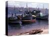 A Small Fishing Community on the Edge of the Bay at the Port of Luanda the Capital of Angola-null-Stretched Canvas