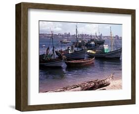 A Small Fishing Community on the Edge of the Bay at the Port of Luanda the Capital of Angola-null-Framed Photographic Print