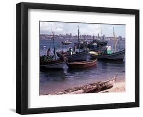 A Small Fishing Community on the Edge of the Bay at the Port of Luanda the Capital of Angola-null-Framed Photographic Print