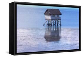 A Small Fishing House in the Water, Bohol Island, Philippines-Keren Su-Framed Stretched Canvas