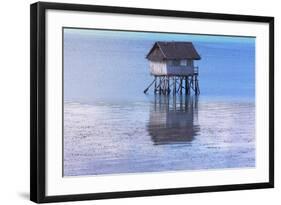 A Small Fishing House in the Water, Bohol Island, Philippines-Keren Su-Framed Photographic Print