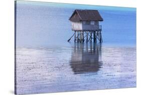 A Small Fishing House in the Water, Bohol Island, Philippines-Keren Su-Stretched Canvas