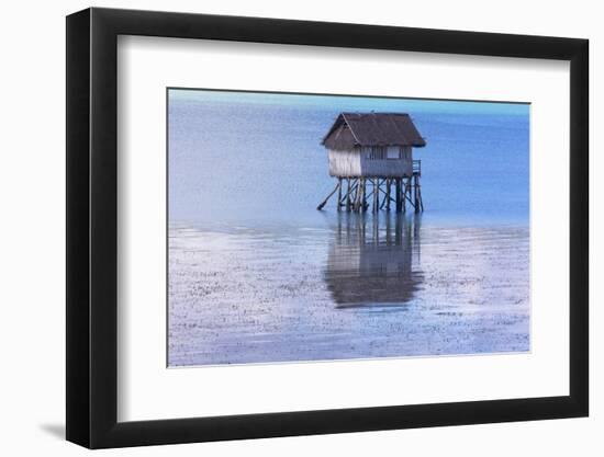 A Small Fishing House in the Water, Bohol Island, Philippines-Keren Su-Framed Photographic Print