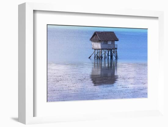 A Small Fishing House in the Water, Bohol Island, Philippines-Keren Su-Framed Photographic Print