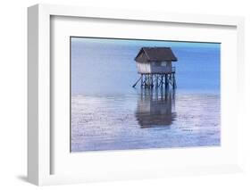 A Small Fishing House in the Water, Bohol Island, Philippines-Keren Su-Framed Photographic Print