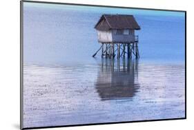 A Small Fishing House in the Water, Bohol Island, Philippines-Keren Su-Mounted Photographic Print