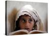 A Small Girl Takes Lessons at the Nangalam High School in Nangalam, Eastern Afghanistan-null-Stretched Canvas